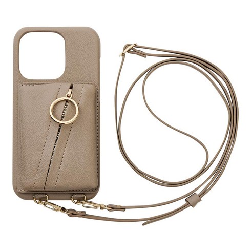 UNiCASE iPhone14 Pro 케이스 MAELYS LOUNA Clutch Ring Case beige 스마트폰 숄더 케이스 반