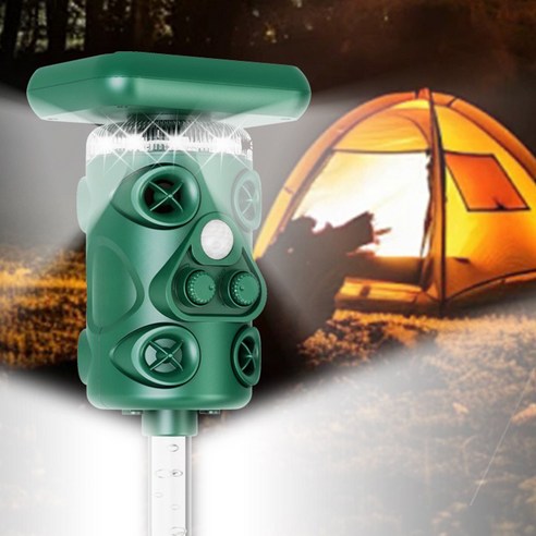 자연과 공존하는 RYNOVEX 360도 태양열 충전 야생동물 퇴치기