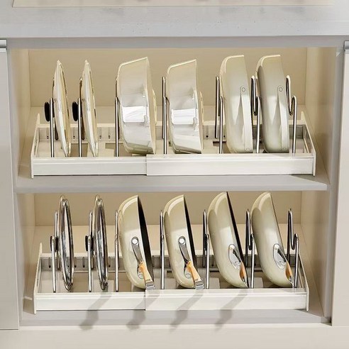 후라이팬 정리대로 주방 공간 마법처럼 넓히기!