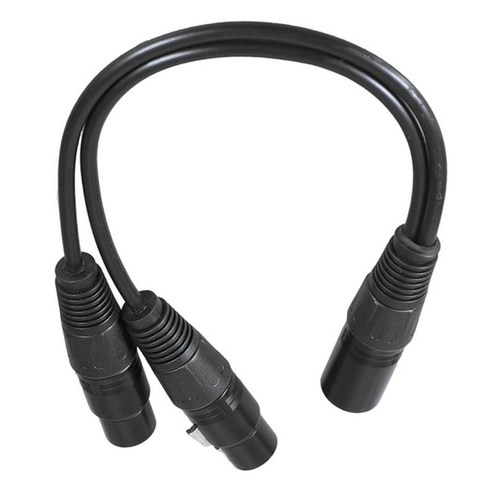 0./1ft XLR Y 분배기 3Pin 암-듀얼 남성 마이크 마이크 케이블 코드, 설명, 블랙, 설명