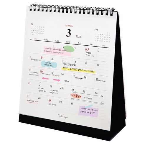 아이씨엘디자인 Desk Calendar 2025 M, 블랙, 1개
