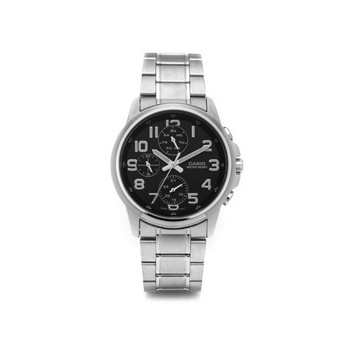 카시오 CASIO MTP-E307D-1ADF (MTP-E307D-1A) 아날로그 남성 메탈시계 40mm