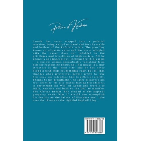 (영문도서) Wolf of Congo: Prince of Kinshasa Paperback, Wolf of Congo, English, 9781777696368