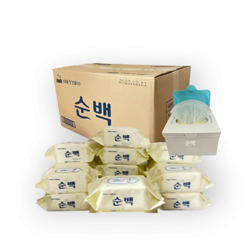 깨끗함을 더하는 공간, 순백 물티슈로 완성하세요!