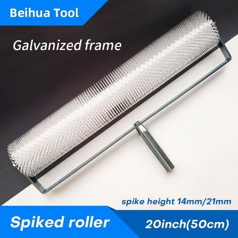 롤러 20 인치 셀프 레벨링 스크 리드 스파이크 50cm 스파이크 높이 13mm21mm 플라스틱 베리 에폭시 바닥 페인트 도구 professtion, 협력사, 20인치, 스파이크 21mm c