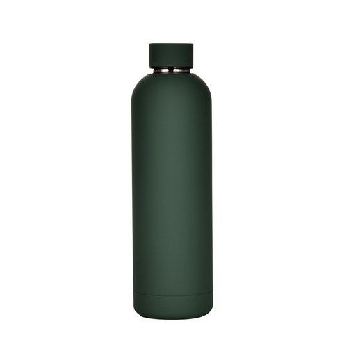 ZZJJC 2단 304 스테인리스 텀블러 물병 750ML 대용량 아웃도어 스포츠 스크럽 물컵, 이끼빛