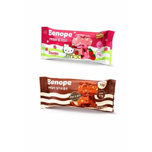 베노프 단백질바 딸기치즈 + 청키초콜릿 혼합구성, 80개, 50g