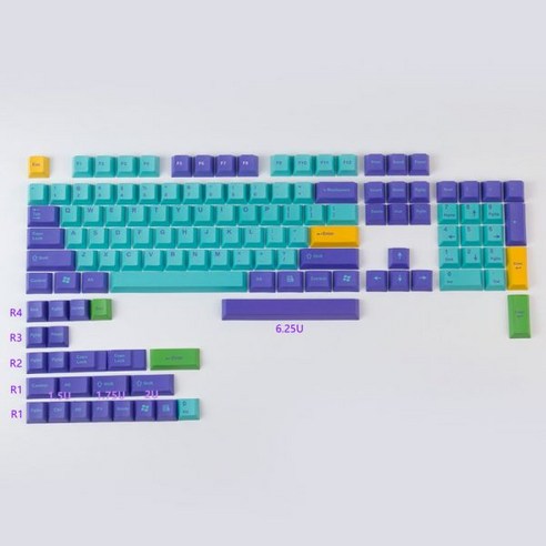 GMK 스컬 킹 키 캡 PBT 5면 열 승화 기계식 키보드 레트로 심플 체리 하이 스몰 풀 세트, GMK 해골왕 작은 풀, 1개