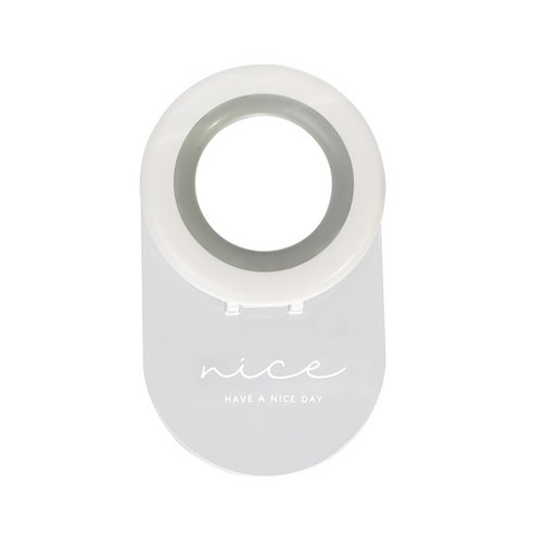 HUBO 변기 좌석 받침 승강기 뚜껑 손잡이 접촉 방지 Wc, 1개, 회색 흰색