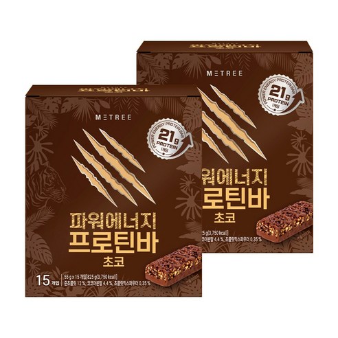 미트리 파워에너지 프로틴바 초코, 30개, 55g