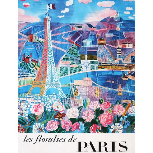한아트 라울뒤피 파리의 봄 포스터 캔버스아트