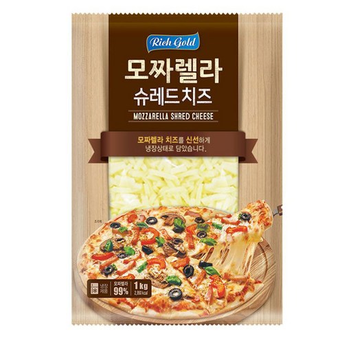 동서 99% 자연치즈 모짜렐라치즈 1kg, 1개 
유제품/아이스크림