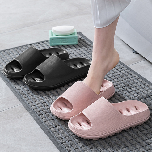 레나에너지 욕실 화장실 미끄럼 방지 푹신푹신 욕실화 슬리퍼, 옐로우