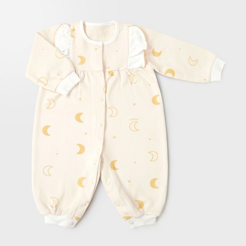 메르베 아기우주복 순면 신생아외출복 겨울용 블루독베이비