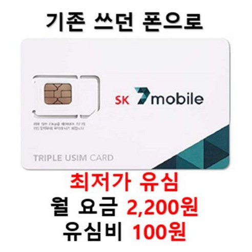 SK 텔링크 세븐모바일 LG유플러스 미디어로그 알뜰유심 후불 유심칩 카드 USIM 알뜰폰 무약정 요금제, 텔링크통신사신규, 골드