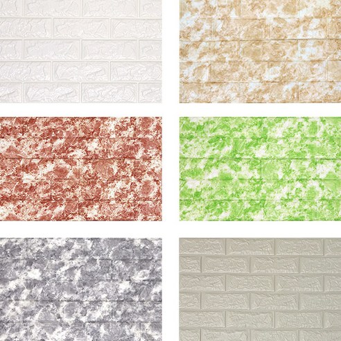 프리미엄 1+1 폼블럭 100x220cm 접착식 단열 결로방지 시트지, 대리석베이지 100x220cm 1+1, 2개