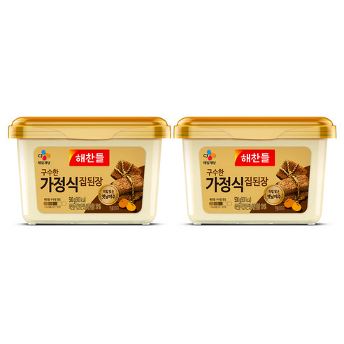 해찬들 구수한집된장 500g X 2, (상온) 해찬들 구수한집된장 500g x 2개