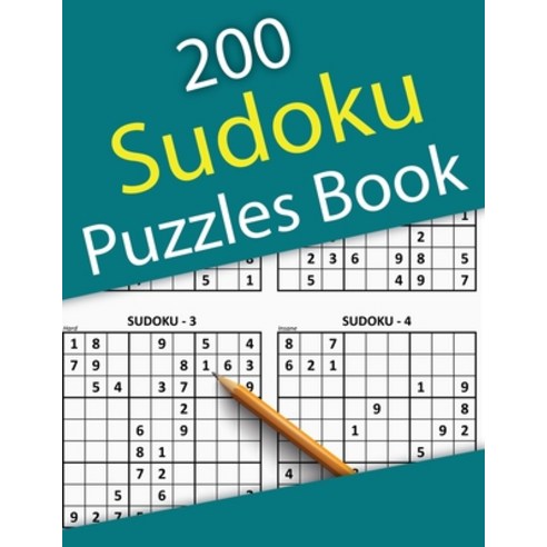200 Sudoku Puzzles Book: 200 Sudoku Puzzles From Easy to Hard with Solutions for Adults Paperback, Independently Published, English, 9798565458299