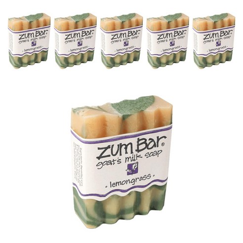 인디고와일드 줌 바 산양유 비누, 85g, 6개