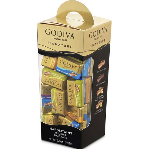 Godiva 고디바 나폴리탄 각종 초콜릿 Napolitains Assorted, 1개, 225g