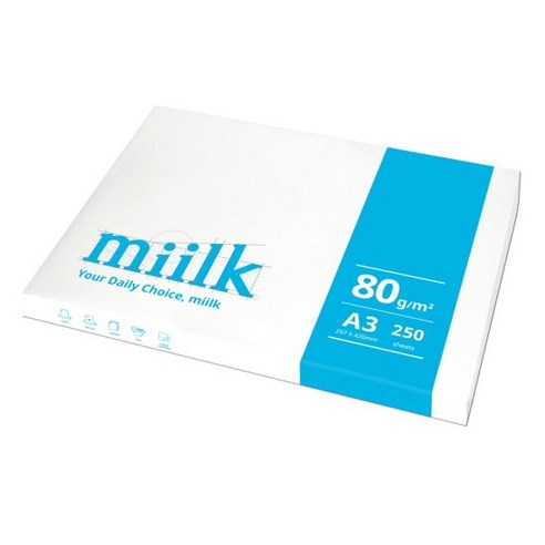 미일크 A3용지 80g 1권(250매), 250매 단품 
복사용품/라벨지