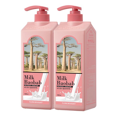 밀크바오밥 플로라부케 바디워시, 2개, 1000ml