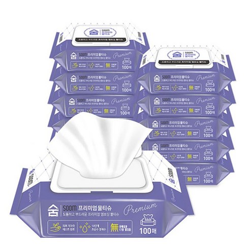 숨 프리미엄 물티슈: 섬세한 아기 피부를 위한 부드럽고 안전한 선택