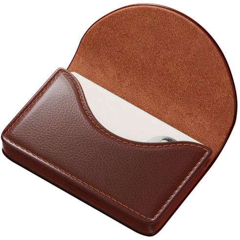 부드러운 가죽 마그네틱 명함지갑 명함 케이스