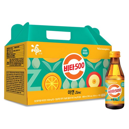 광동 비타500 아연, 180ml, 10개