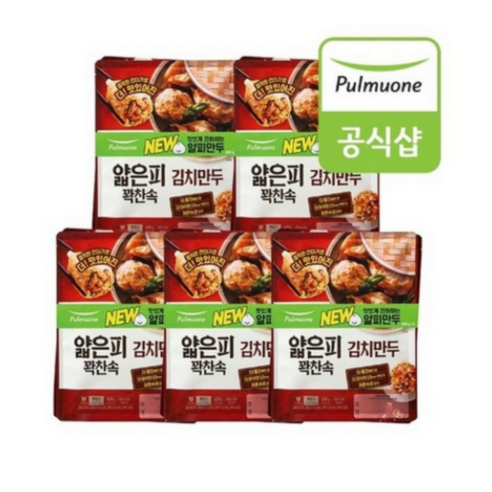 [하프클럽/풀무원]얇은피꽉찬속 김치만두 400gX10봉, 10개, 0.4kg