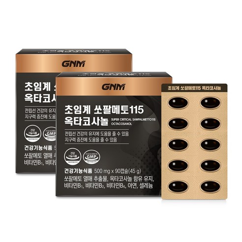전립선 건강의 지킴이, GNM 초임계 쏘팔메토115 옥타코사놀