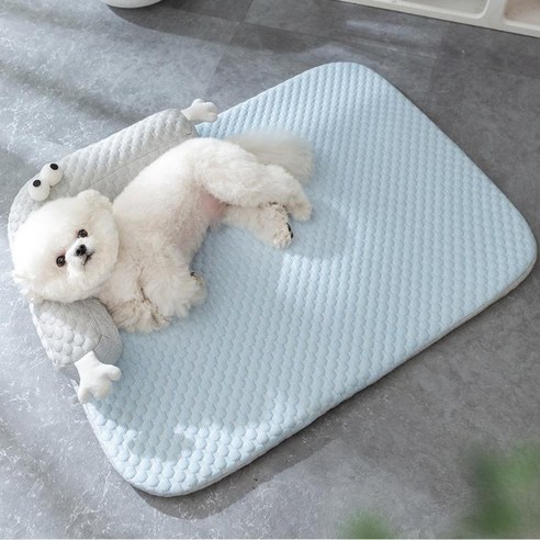 퍼피즈랩 강아지 쿨 매트 고양이 쿨링 여름 산뜻 방석 80cm, 1개