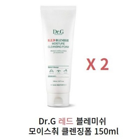 닥터지 레드 블레미쉬 모이스처 클렌징 폼, 150ml, 2개