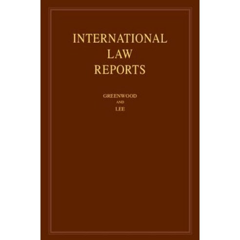 International Law Reports: Volume 180 Hardcover, Cambridge University Press, English, 9781108473569