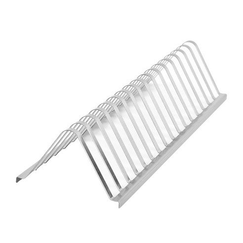 바베큐 립 랙 로스팅 스탠드 야외에서 고기 스테이크 굽기, 은, 31x10cm, 스테인리스 강