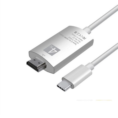 이츠굿텐 USB-C to HDMI 컨버터 고화질 미러링 MHL 케이블, 4K 30Hz_화이트