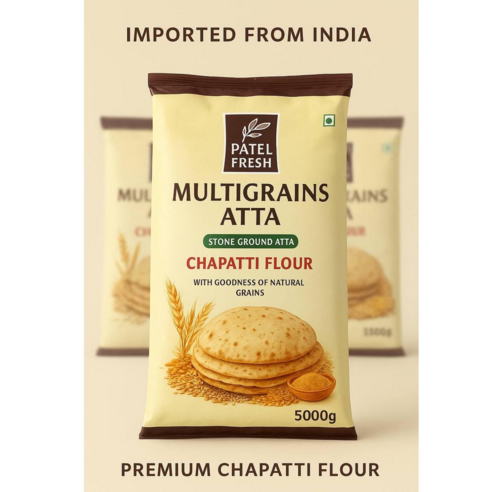 Patel Multigrain Atta Direct Import Premium Chapatti Flour 파텔 멀티그레인 아타 (프리미엄 짜파티용 밀가루)