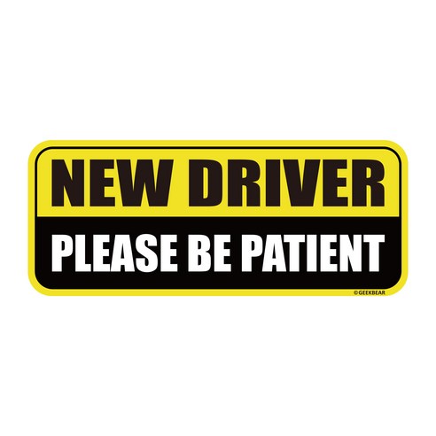 긱베어 뉴드라이버 자석 초보운전 newdriver 초보운전 심플 자석 큰사이즈, 4. 옐로우, 1개