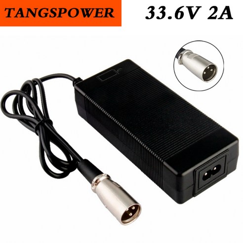 전기 스쿠터 리튬 이온 배터리 충전기 자전거 3 핀 XLR 커넥터 33.6V 2A 8S 28.8V, CHINA_UK