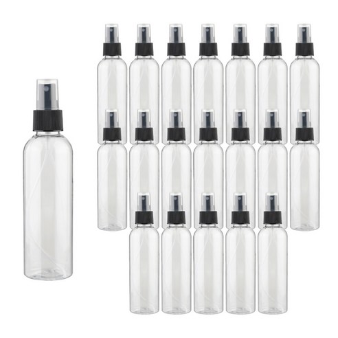 27리빙 스프레이 공병, 20개, 150ml 블랙캡 투명