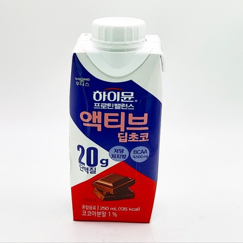 [일동후디스] 하이뮨 프로틴 밸런스 액티브 딥초코 250mlx18팩, 250ml, 18개