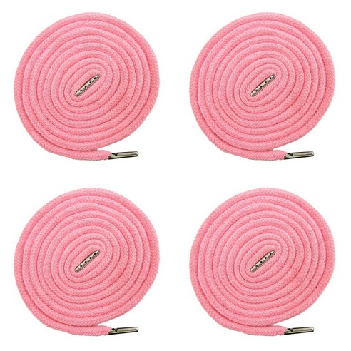 (4개세트) 140cm 원형 후드끈 바지끈 후드티 끈 츄리닝 허리끈 철팁 스트링 35색상, 진분홍(4개), 1개