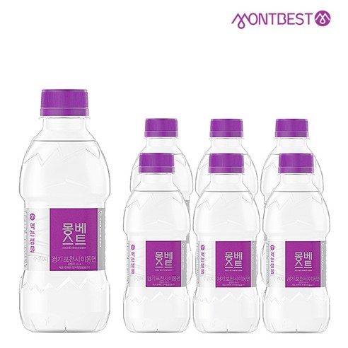 몽베스트 생수 330ml X 6개 암반수 자연수 미네랄 프리미엄생수