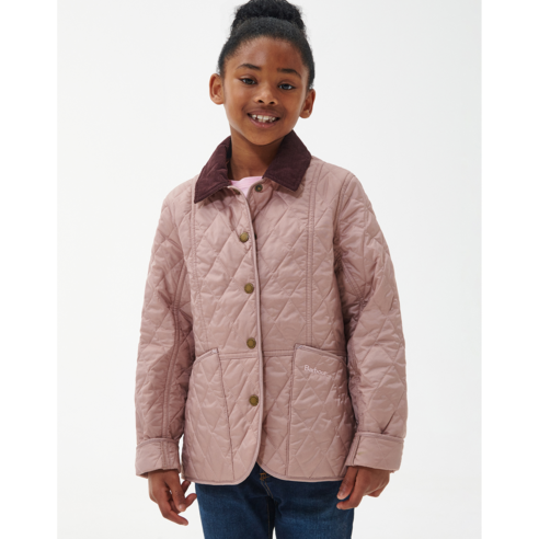 [Barbour Kids] 바버 키즈 핑크 Summer Liddesdale 퀼팅 자켓 (URJU3F701P2)