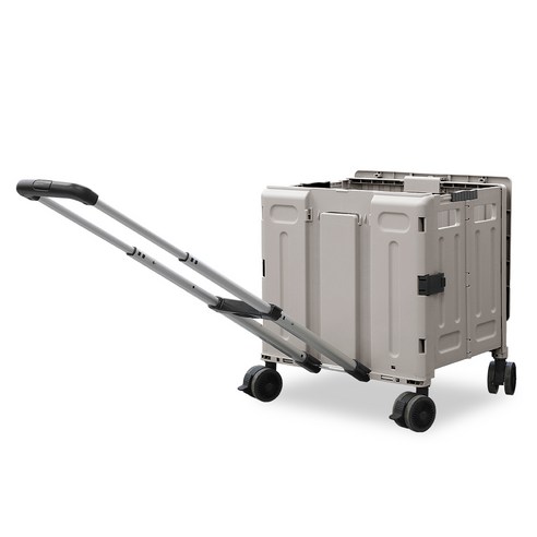 로티홈시스 네모 핸드카트 프리미엄 컴포터블 쇼핑 폴딩카트 접이식 카트, 네츄럴크림, 1개