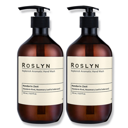 로즐린 아로마틱 핸드워시 500ml 듀오 [향기 4종], 만다린제스트 500ml 듀오, 만다린제스트 500ml
