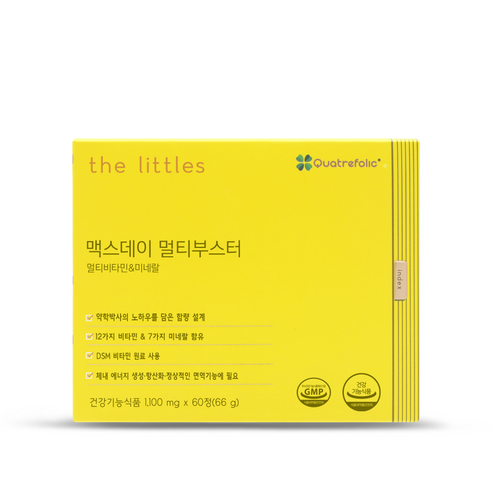 더리틀스 맥스데이 멀티부스터미네랄 종합영양제, 60정, 1개
