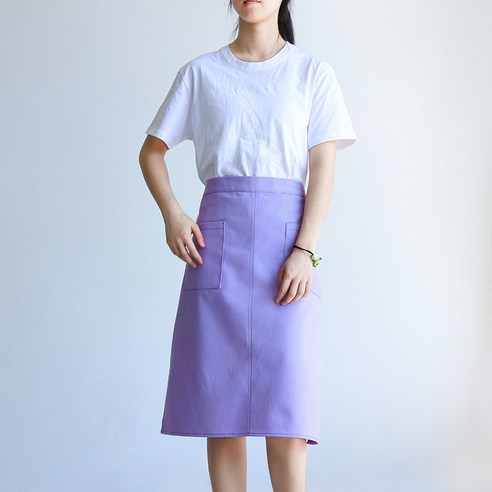 반신 식당 앞치마 데님 프린트 커피 셰프 우유 다방 주방 요리사 요리 허리둘레 남녀 작업복, 자주색