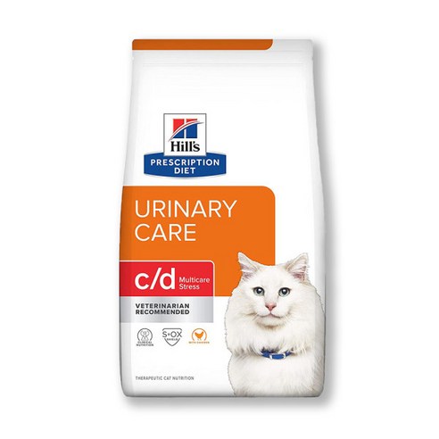 힐스 캣 고양이 처방사료 cd c/d 유리너리 스트레스 1.5kg, 1개, 닭
