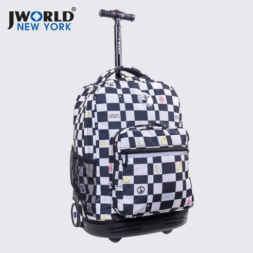 아이의 스타일과 편안함을 책임지는 제이월드 18인치 롤링백팩 아이콘체커스